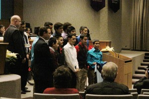 RTCF accepting the Community Service Award from the city of Irving.