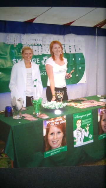 Malin with Annie Loof in 2006